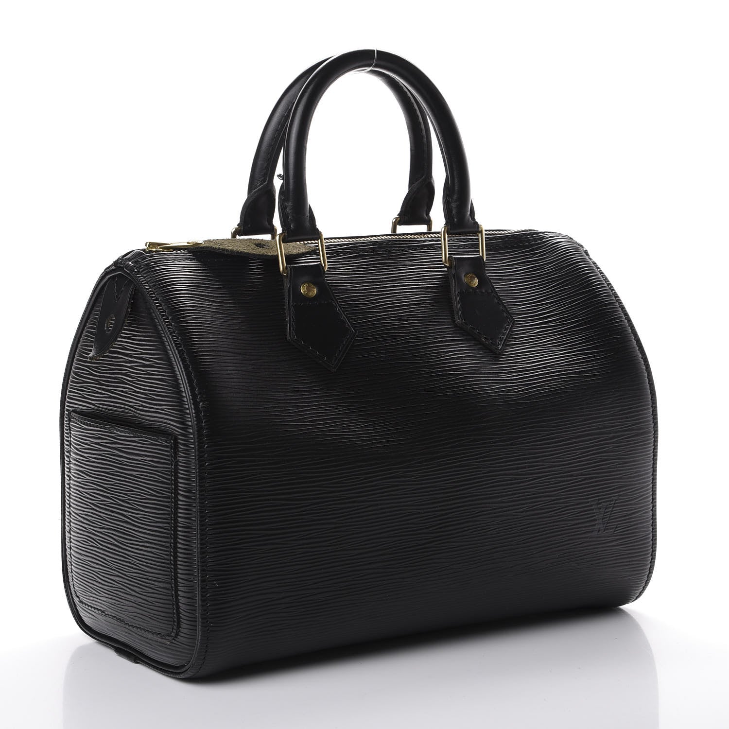 Louis Vuitton Epi Speedy 25 Black 2 of 10