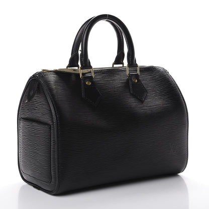 Louis Vuitton Epi Speedy 25 Black 2 of 10