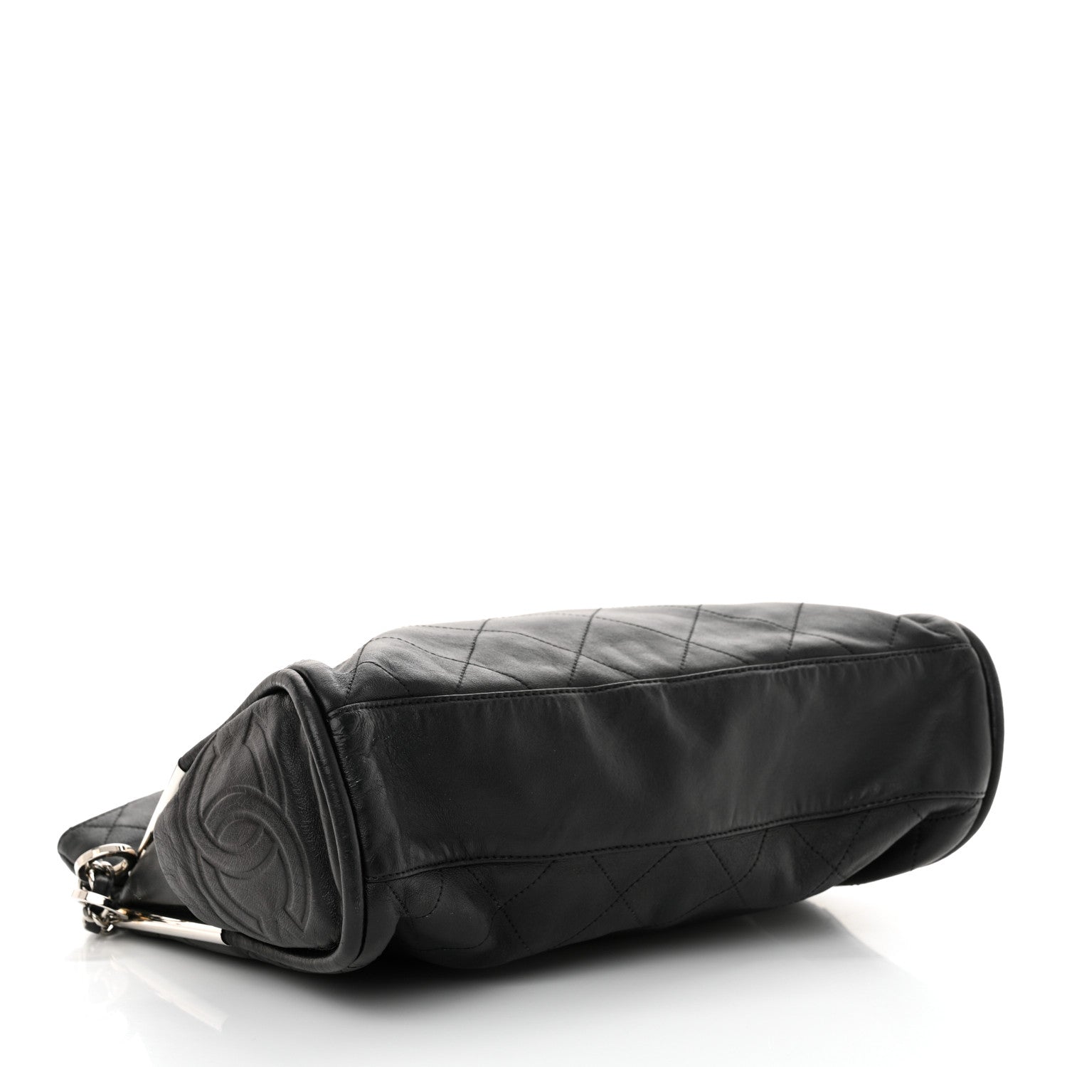 Chanel Lambskin Stitched Medium Ultimate Soft Tote Black 4 of 12