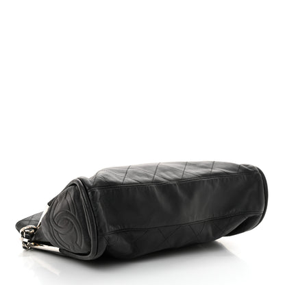 Chanel Lambskin Stitched Medium Ultimate Soft Tote Black 4 of 12