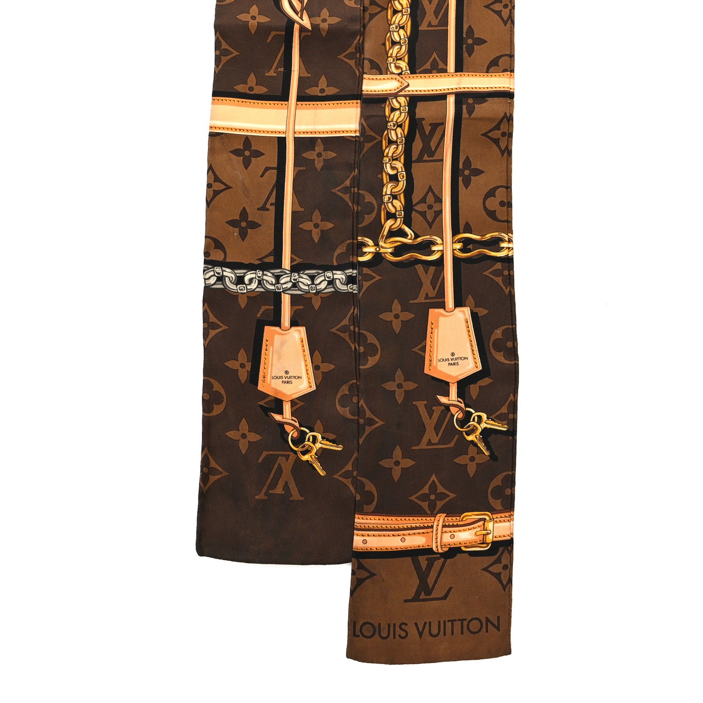 Silk Monogram Confidential Bandeau Brown