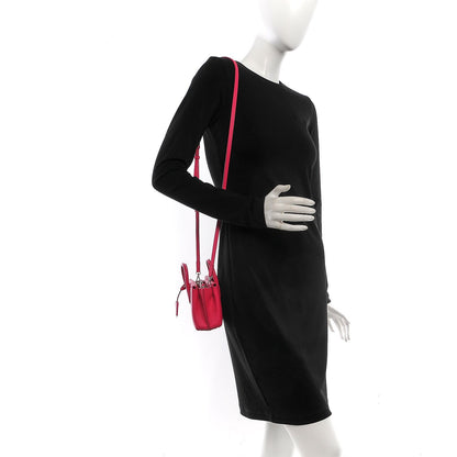 MCM Grained Calfskin Micro Milla Tote Beetroot Pink 2 of 11