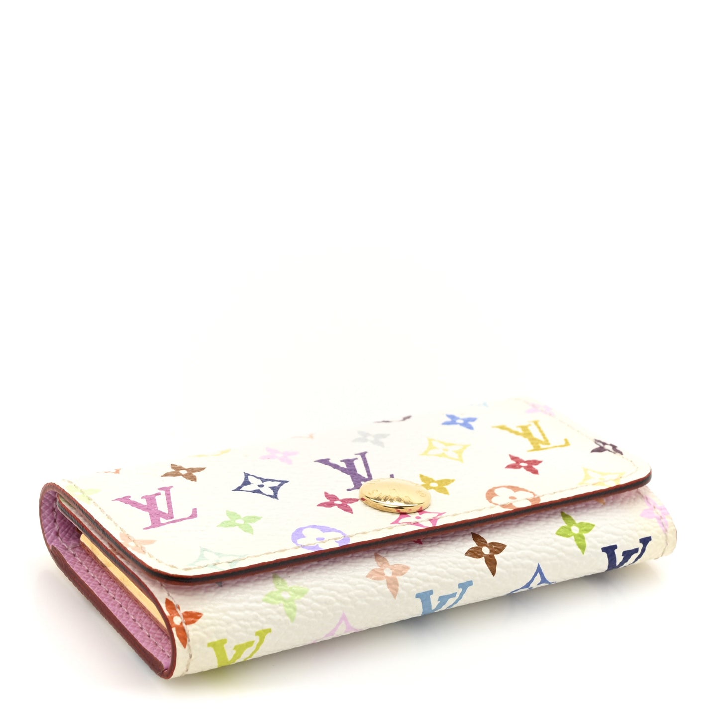 Monogram Multicolor Multicles 4 Key Holder White Litchi