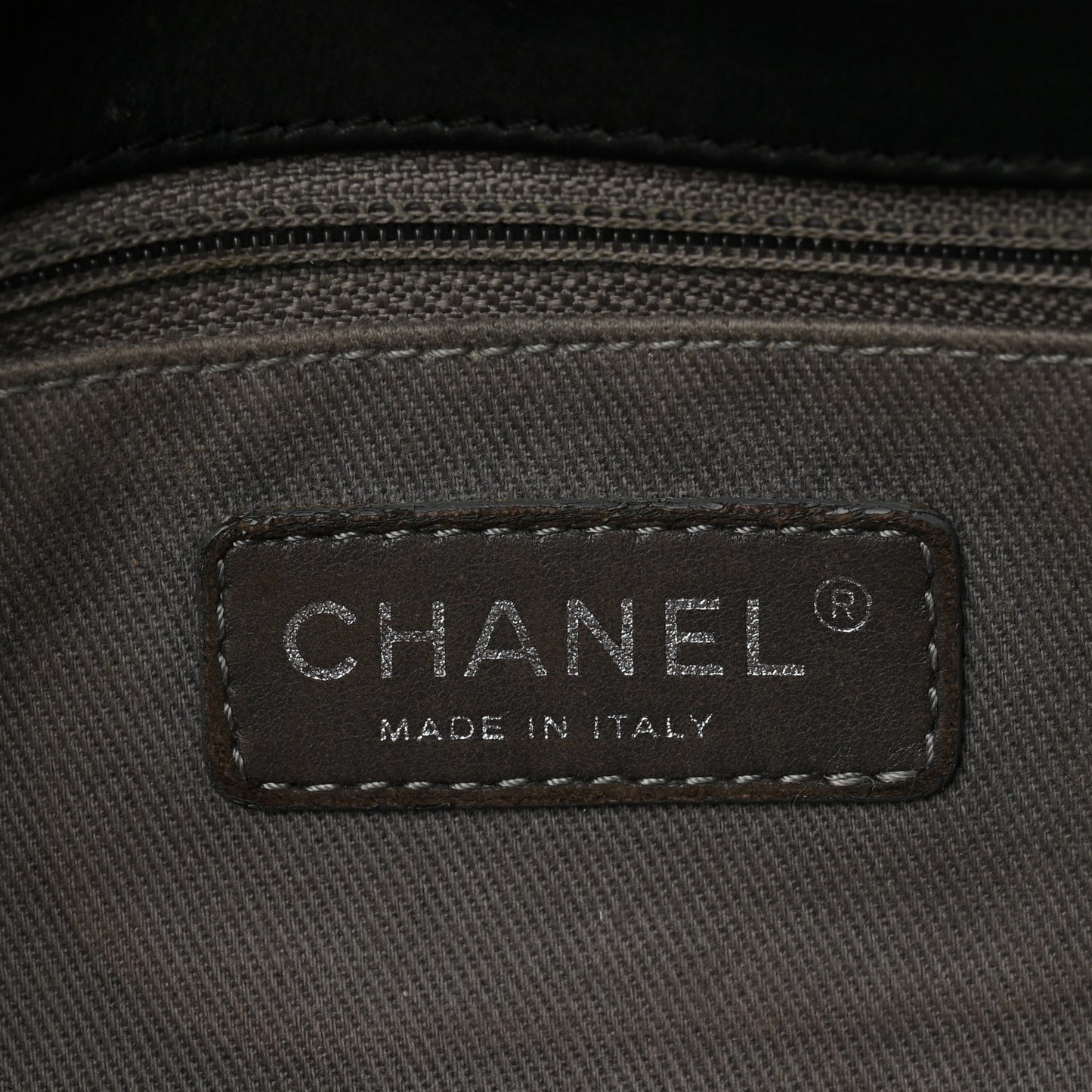 Iridescent Calfskin Glint Flap Black
