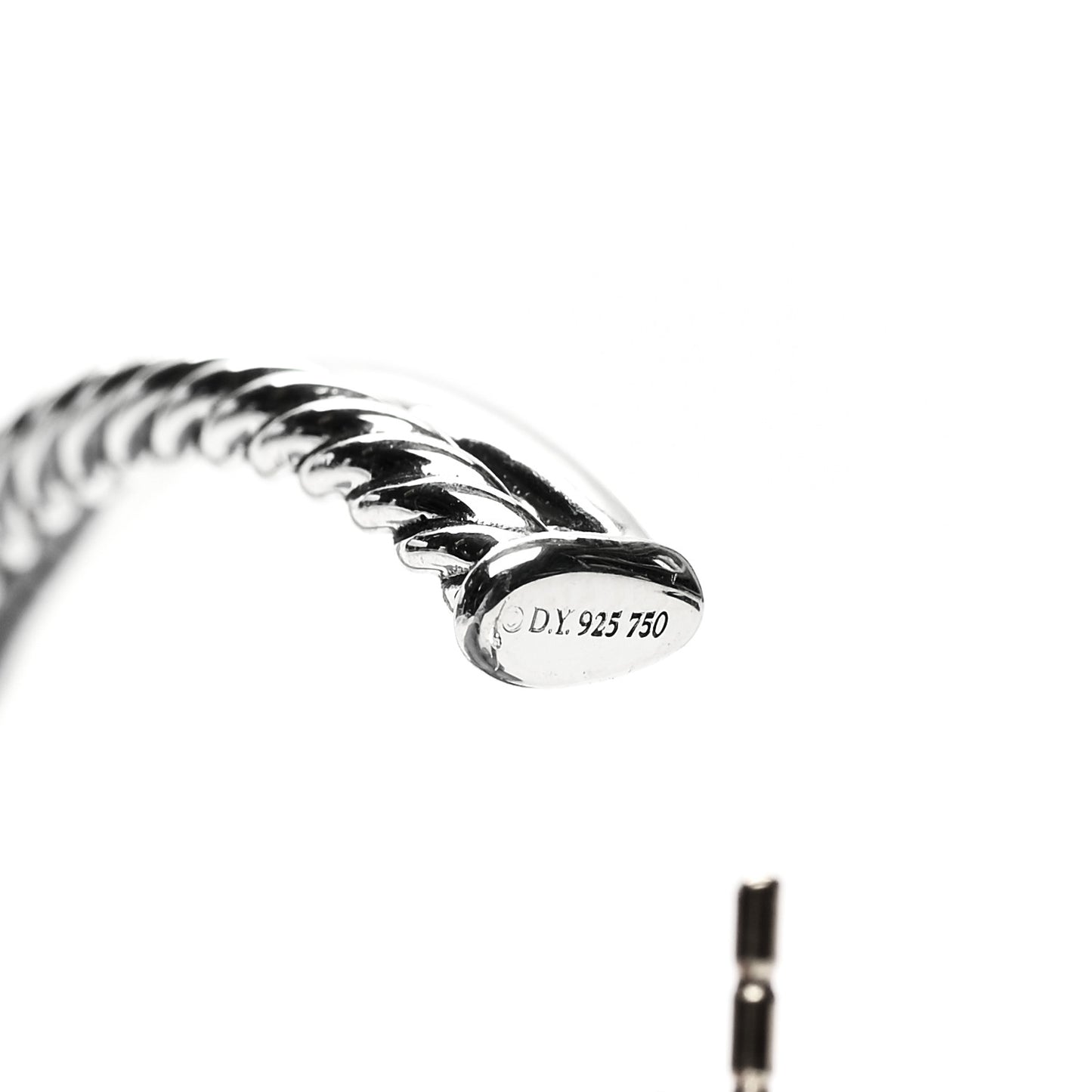 Sterling Silver 18K Yellow Gold 44mm Extra Large Crossover Cable Hoop Earrings
