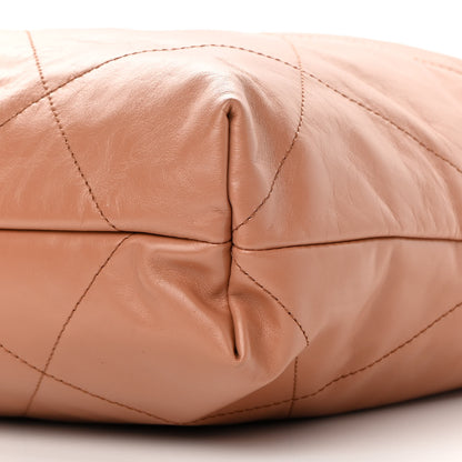 Chanel Shiny Calfskin Quilted Chanel 22 Camel 11 of 12