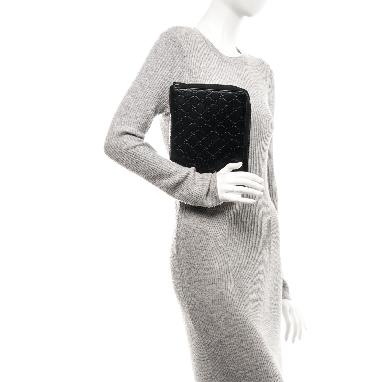 Guccissima Zip Around Agenda Black