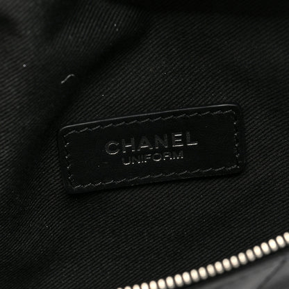 Chanel Calfskin Quilted Waist Belt Bag Black 6 of 10