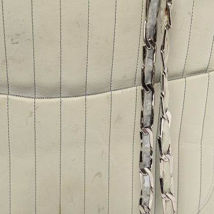 Chanel Lambskin Vertical Quilted Large Mademoiselle Tote Light Green 14 of 15