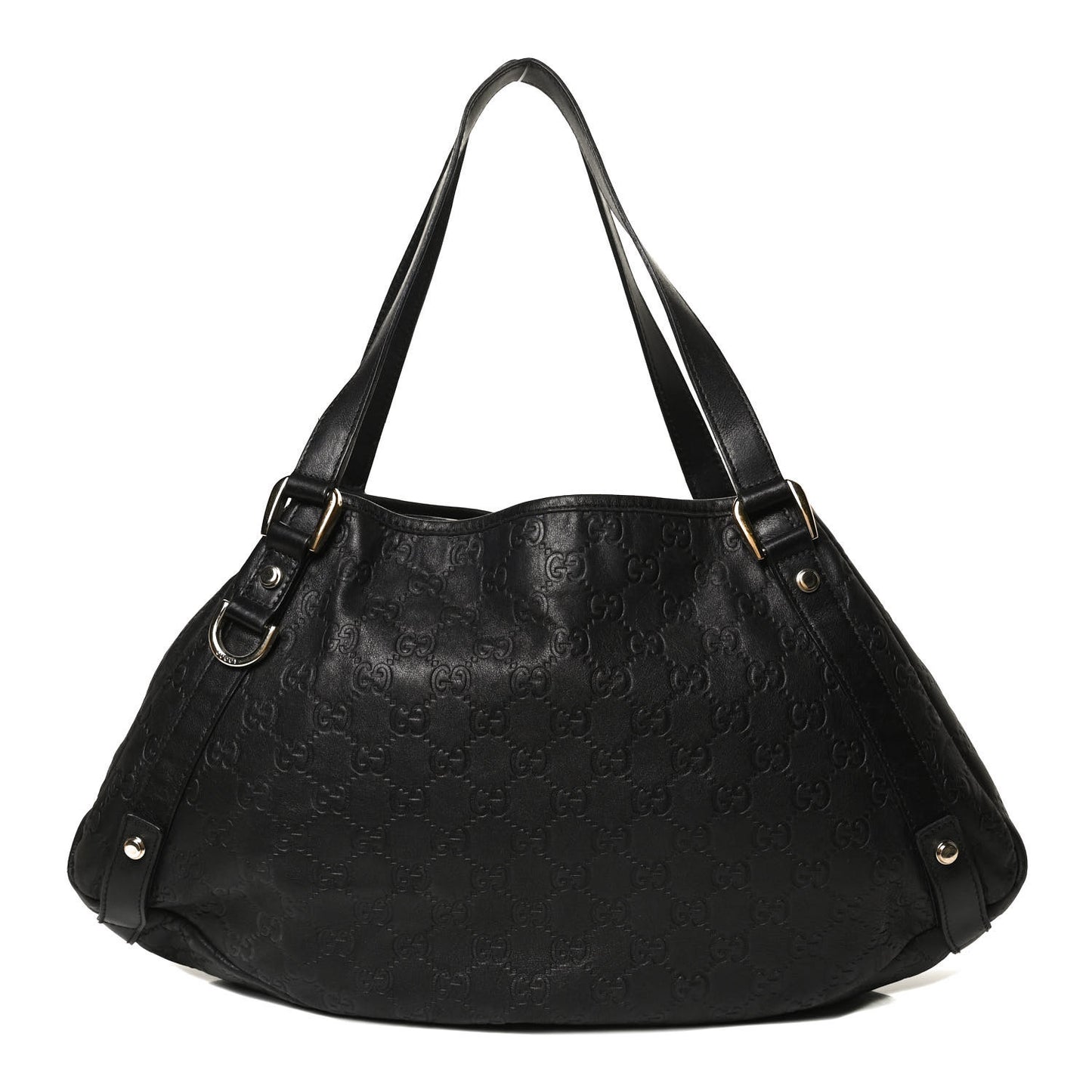 Guccissima Medium Abbey Shoulder Bag Black