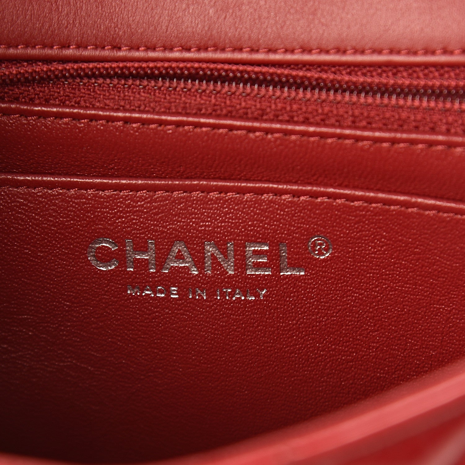 Chanel Patent Calfskin Quilted Mini Rectangular Flap Red 5 of 8