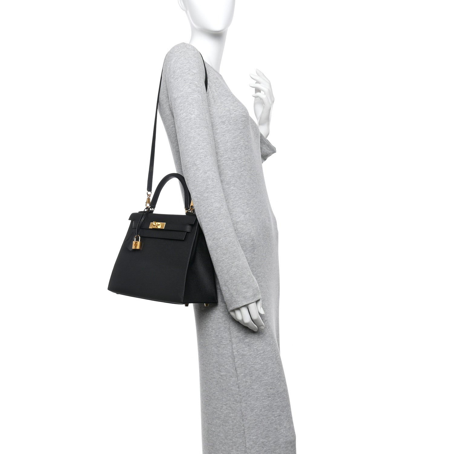 Hermes Epsom Kelly Sellier 28 Black 2 of 13