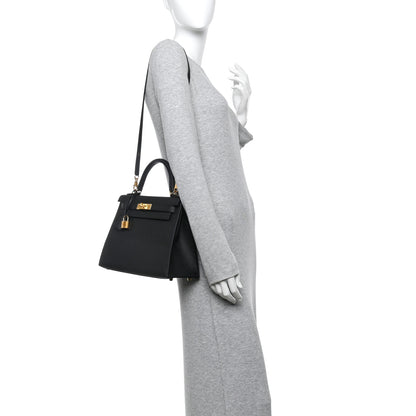 Hermes Epsom Kelly Sellier 28 Black 2 of 13