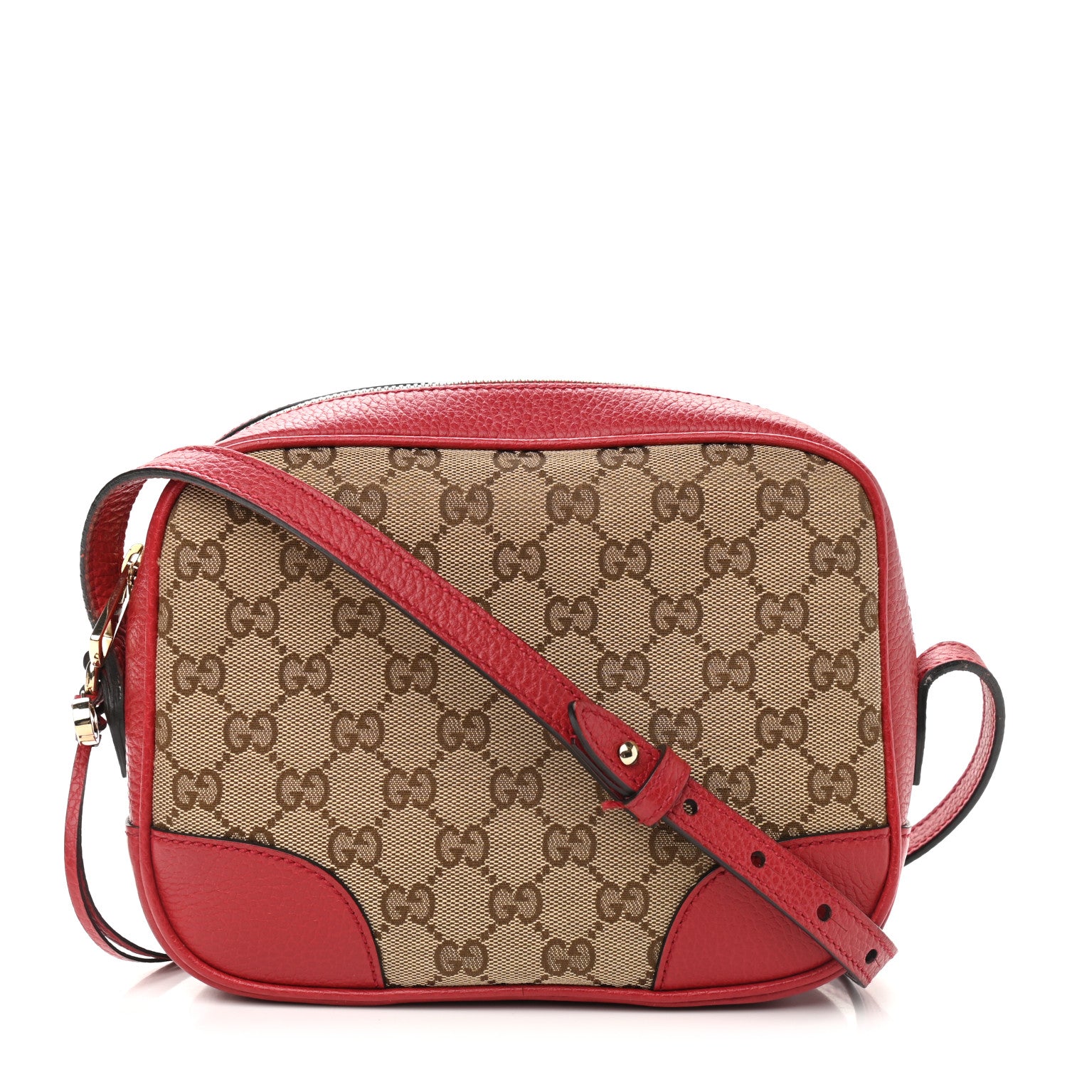 Gucci Monogram Mini Bree Messenger Bag Red 1 of 12