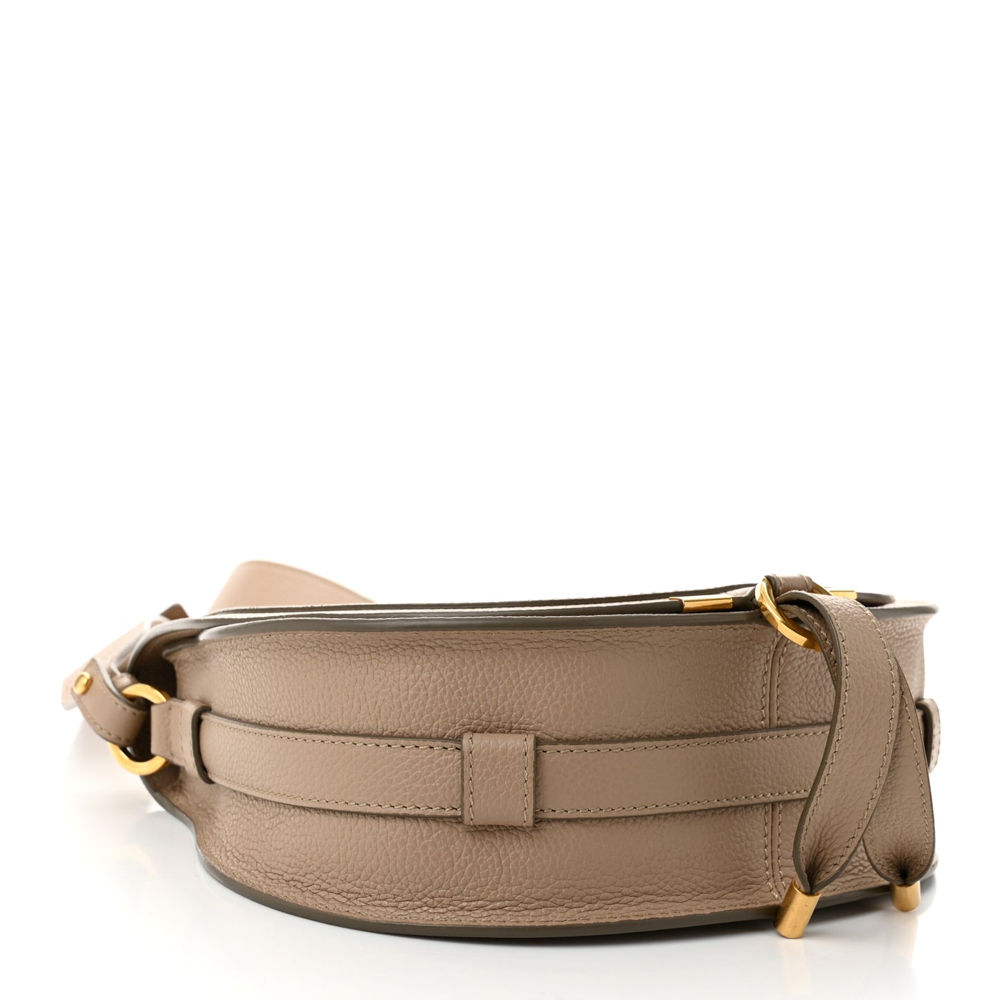 Grained Calfskin Medium Marcie Saddle Bag Boyish Brown