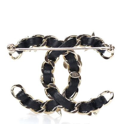 Chanel Lambskin Pearl Strass Sergeant Chanel Brooch Gold 3 of 4