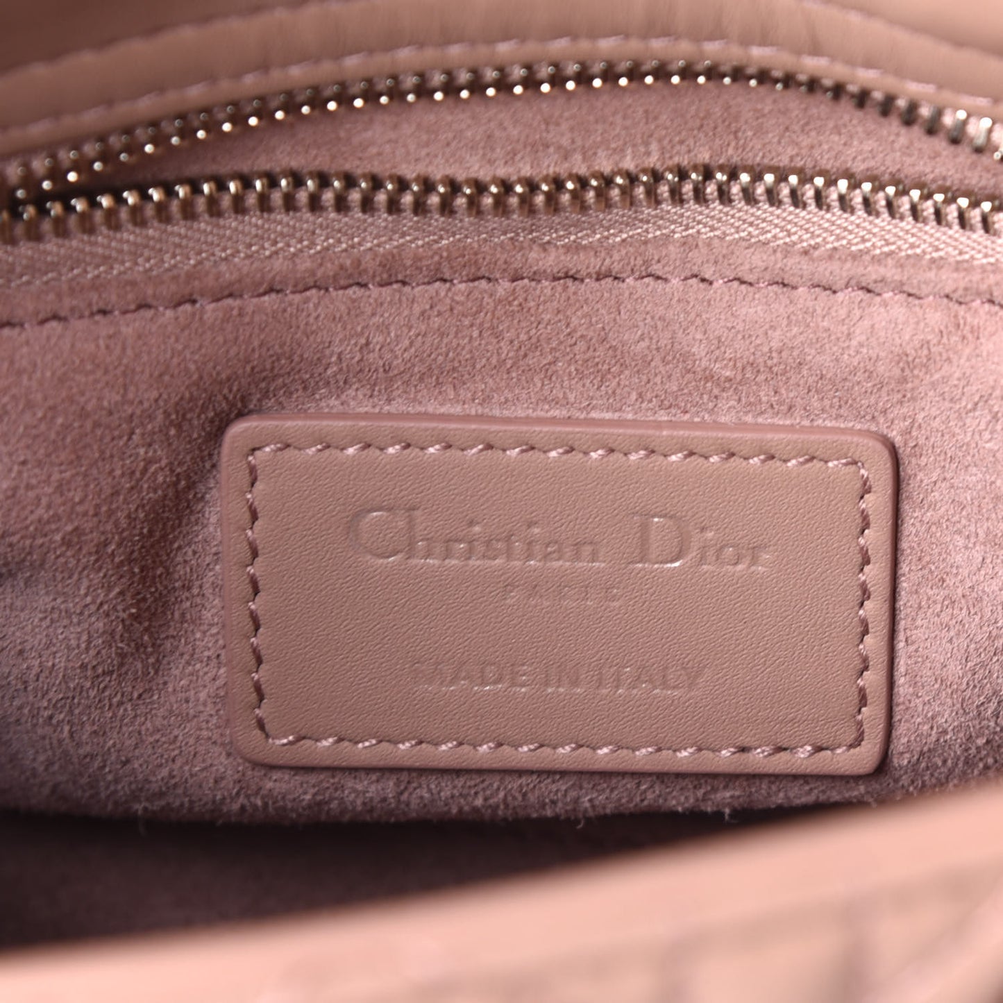 Ultra Matte Calfskin Cannage Mini Lady Dior Light Beige