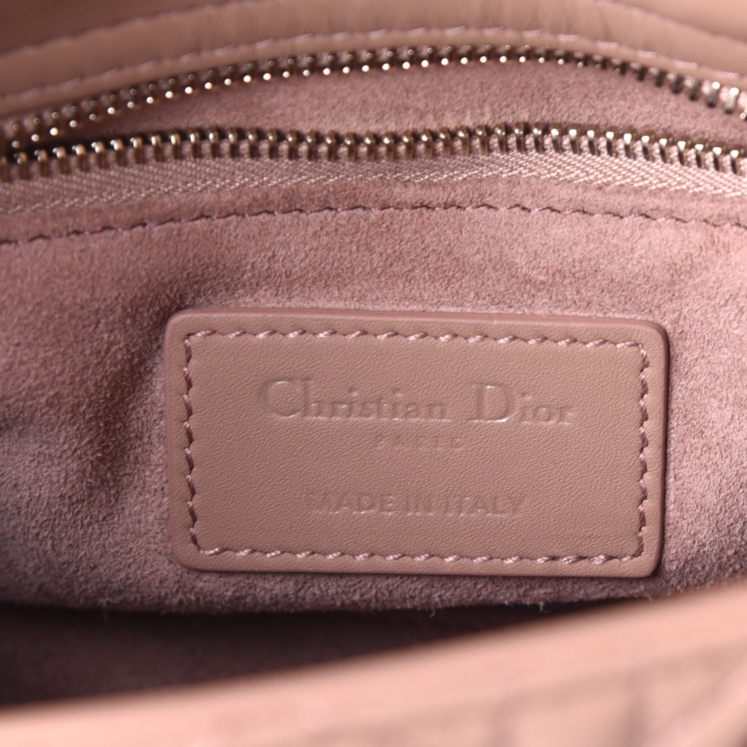 Christian Dior Ultra Matte Calfskin Cannage Mini Lady Dior Light Beige 7 of 11