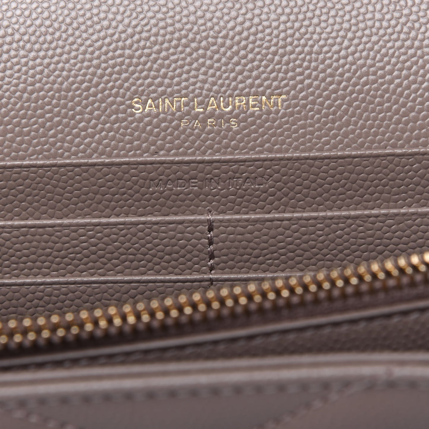 Grain De Poudre Matelasse Chevron Monogram Chain Wallet Fard