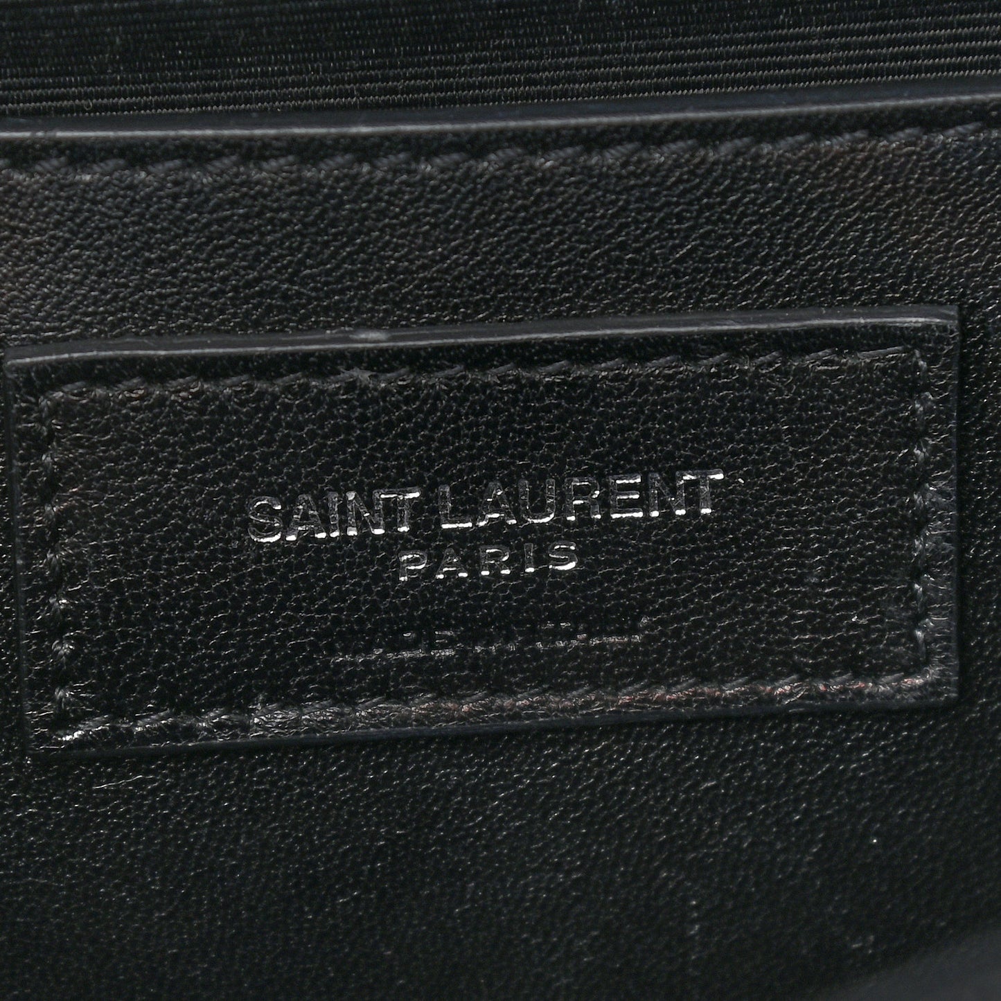 Grain De Poudre Textured Mixed Matelasse Triquilt Medium Monogram Satchel Black