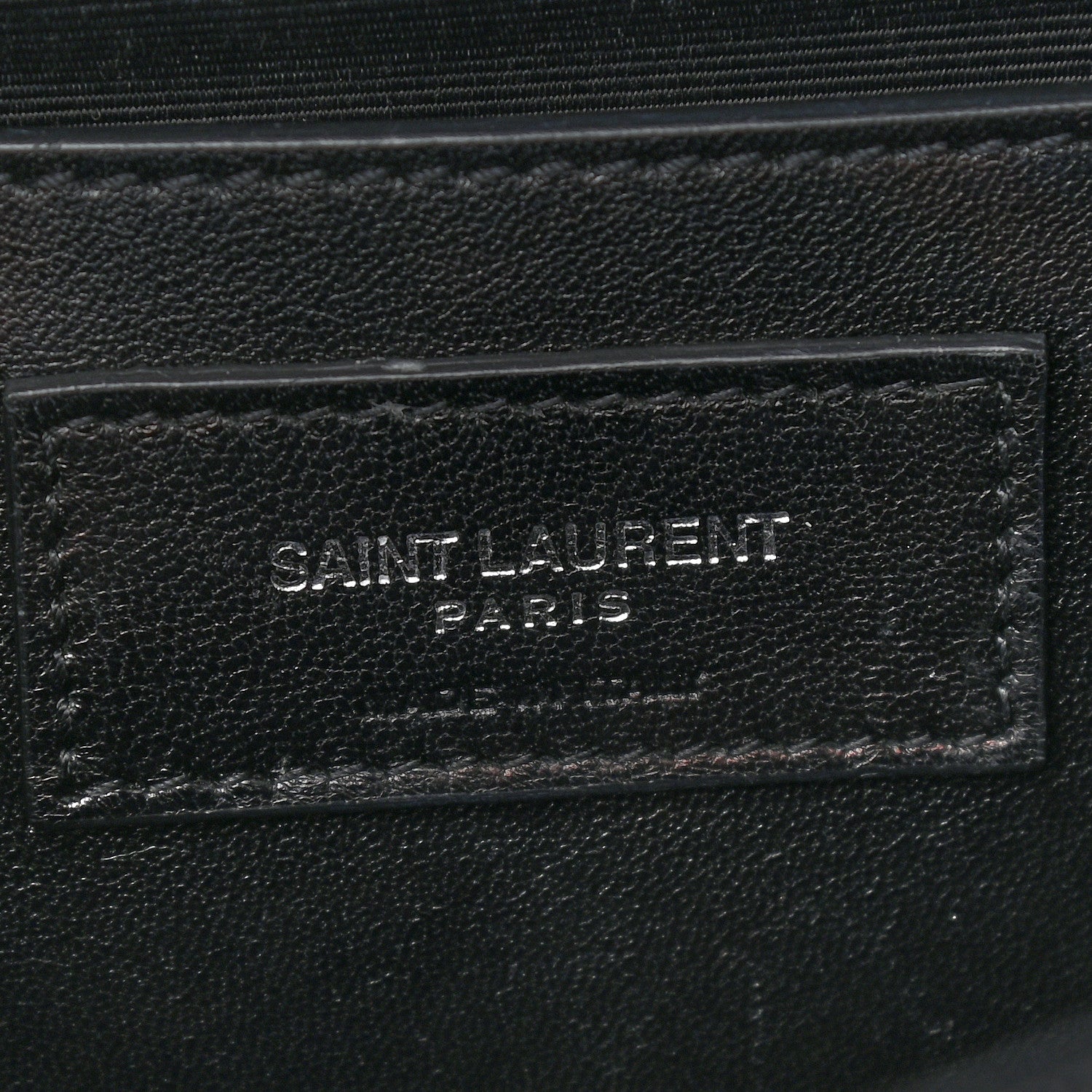 Saint Laurent Grain De Poudre Textured Mixed Matelasse Triquilt Medium Monogram Satchel Black 6 of 8