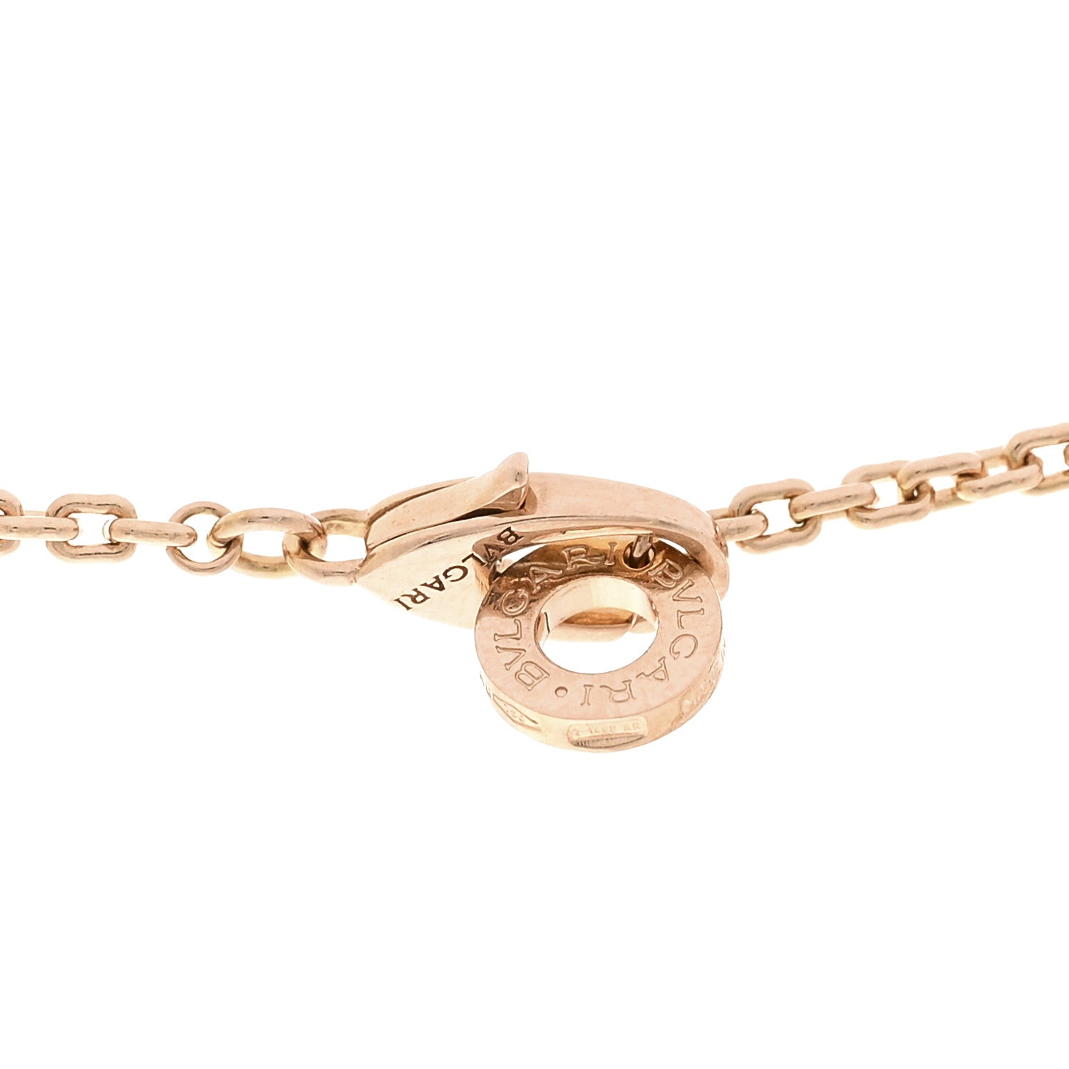 Bulgari 18K Rose Gold Diamond Serpenti Viper Pave Pendant Necklace 4 of 4