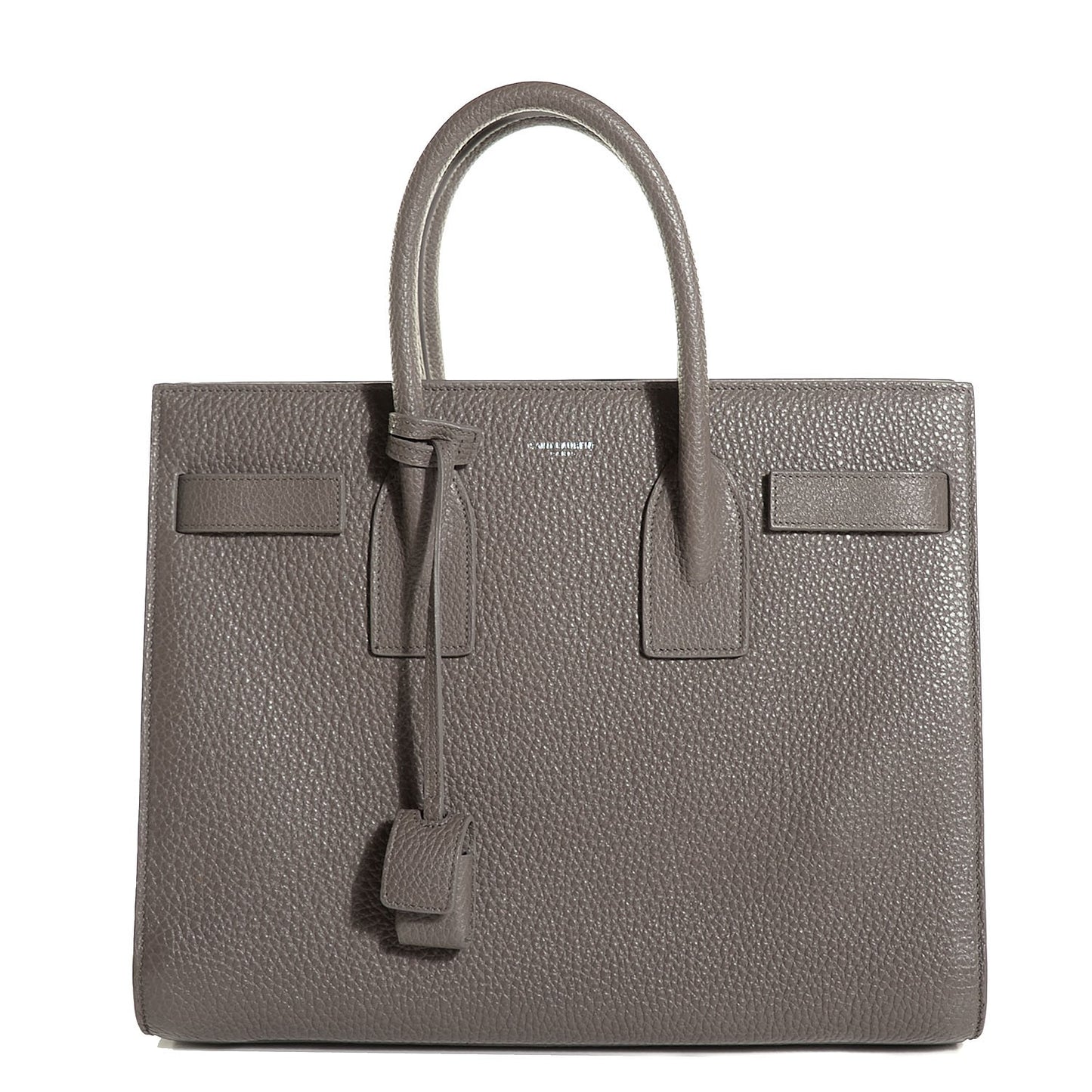 Grained Calfskin Small Sac De Jour Fog