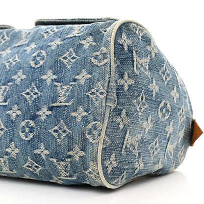 Louis Vuitton Monogram Denim Neo Speedy Blue 9 of 12
