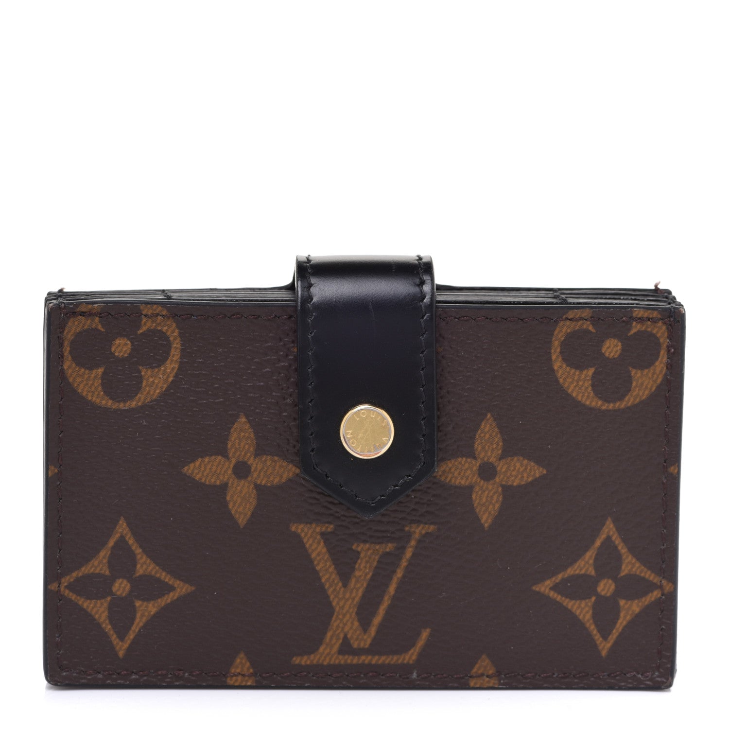 Louis Vuitton Monogram Gusset Card Holder Black 1 of 6