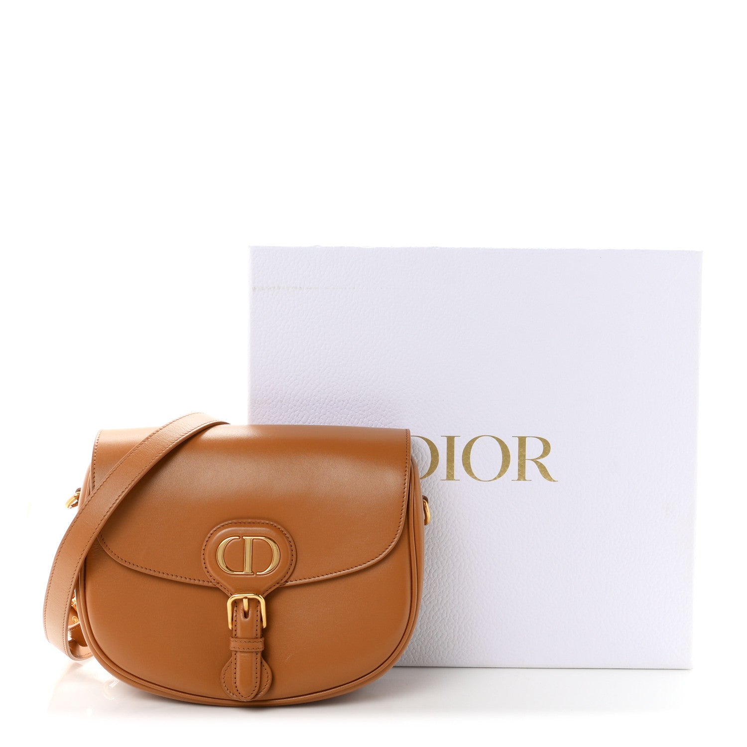 Christian Dior Box Calfskin Medium Bobby Flap Camel 9 of 9