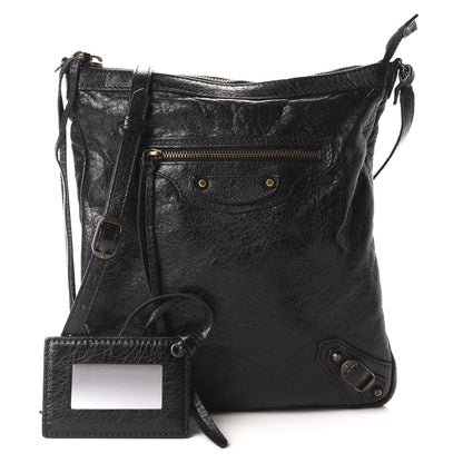 Balenciaga Agneau Classic Hardware Flat Crossbody Black 1 of 12