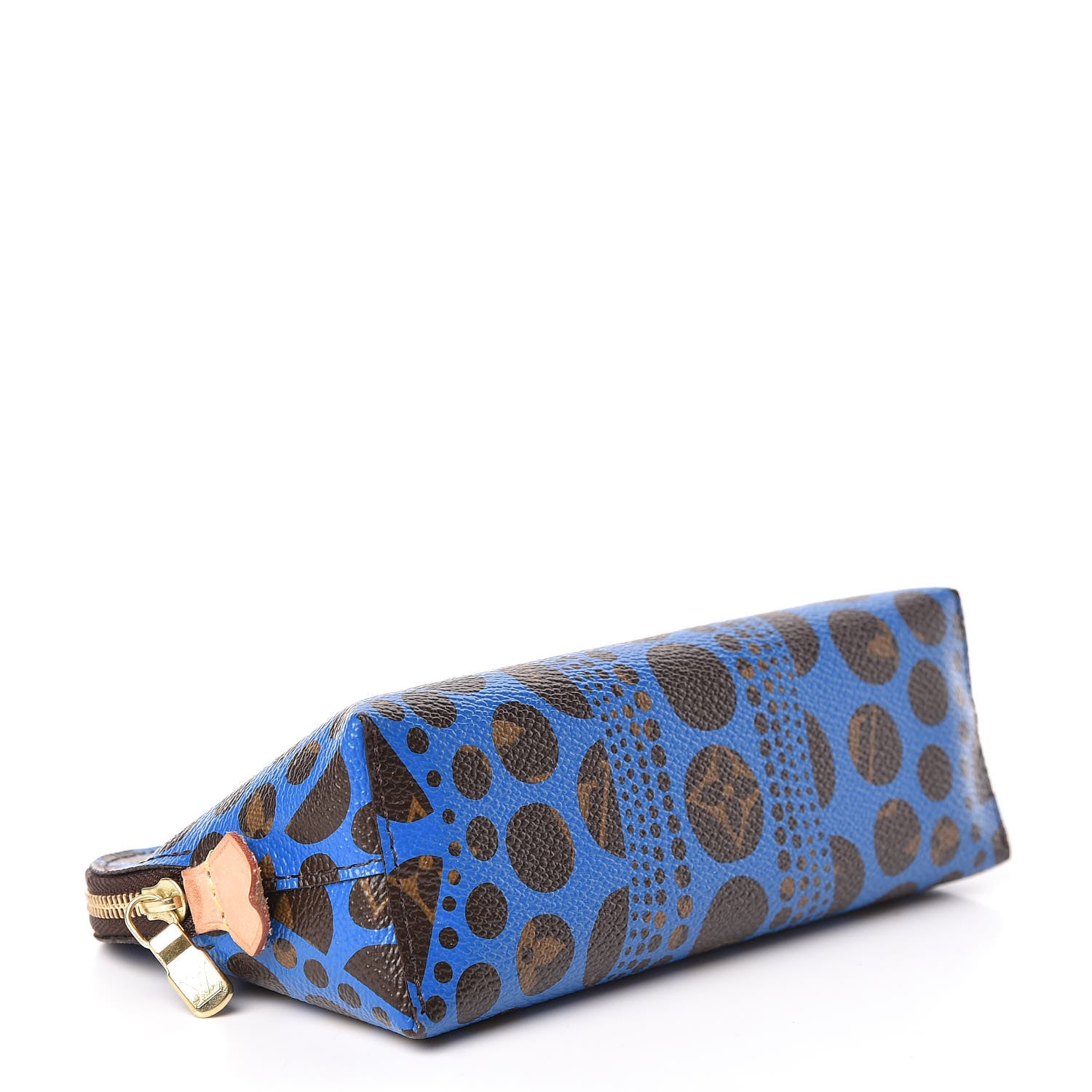 Louis Vuitton Monogram Kusama Pumpkin Dots Cosmetic Pouch Blue 4 of 7