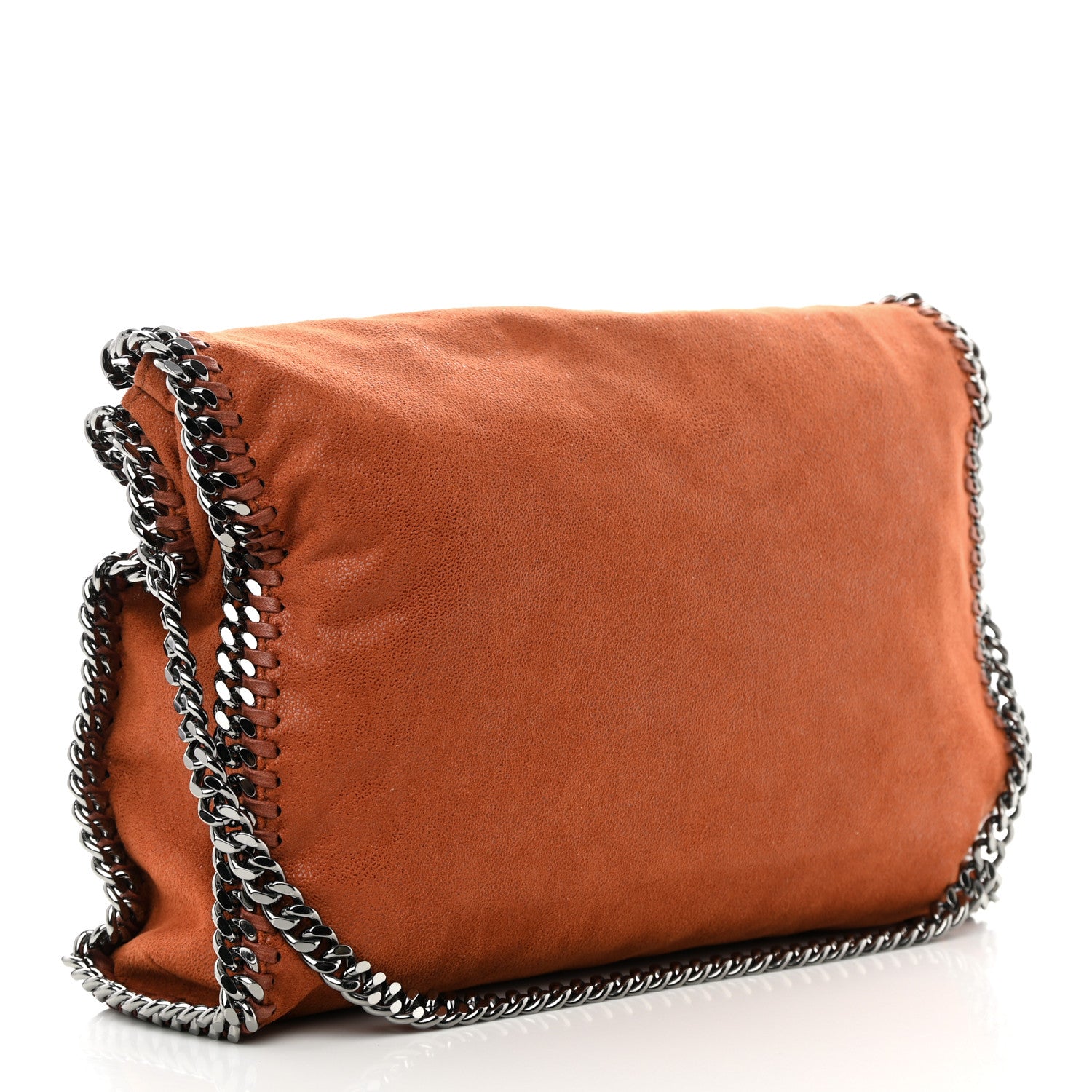 Stella McCartney Shaggy Deer Falabella Fold Over Tote Orange 3 of 10