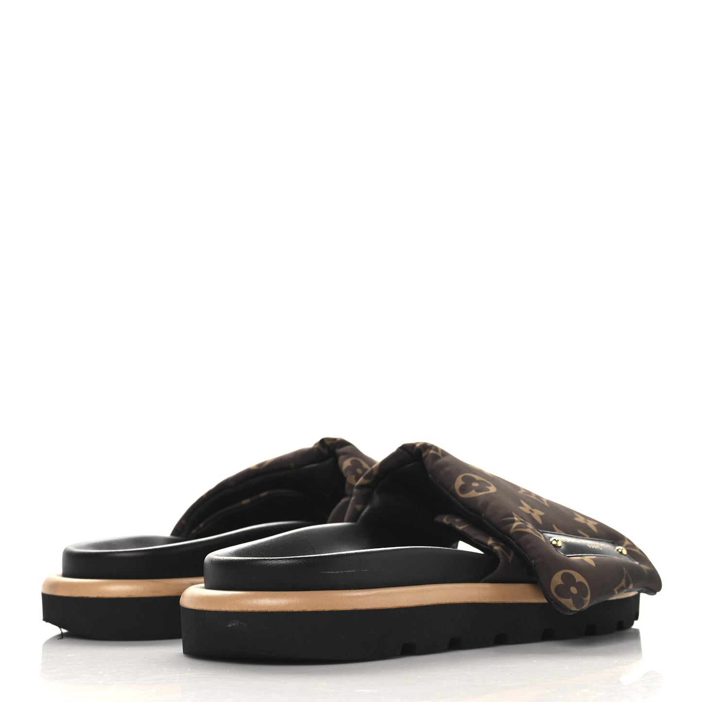 Nylon Monogram Pool Pillow Comfort Mule 39 Cacao Brown