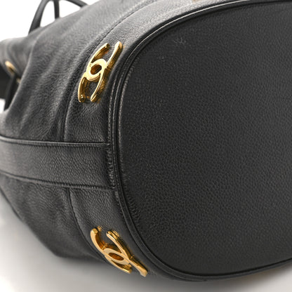 Chanel Caviar CC Drawstring Shoulder Bag Black 8 of 9