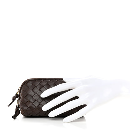Bottega Veneta Nappa Intrecciato Cosmetic Case Ebano 2 of 10