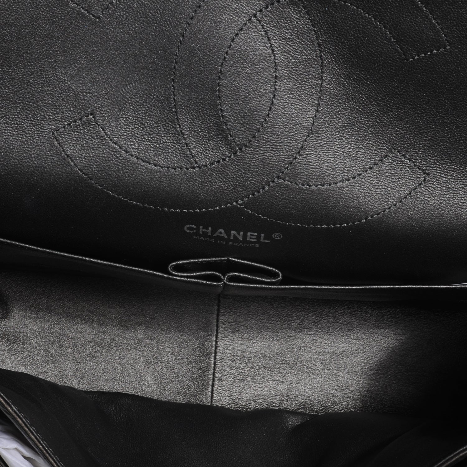 Chanel Aged Calfskin 2.55 Reissue 227 Flap Metallic Black 6 of 8