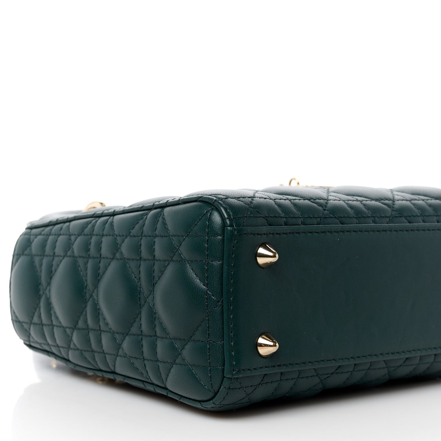 Lambskin Cannage Small My ABCDior Lady Dior Dark Green