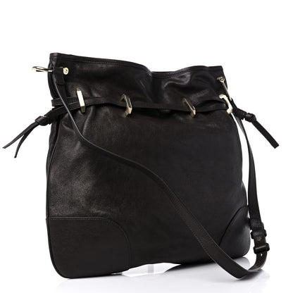 Gucci Sakai Be Green Calfskin Horsebit 1955 Cinch Top Messenger Bag Cocoa 3 of 10
