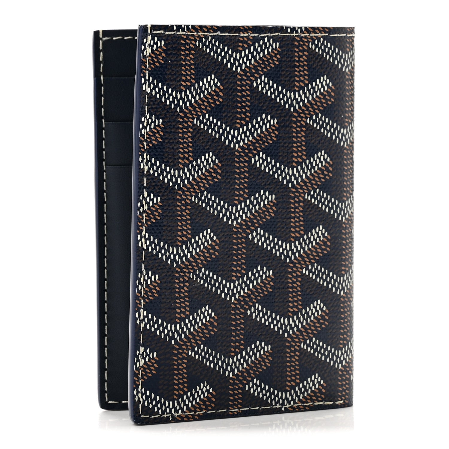 Goyard Goyardine Saint Pierre Card Holder Navy 3 of 7
