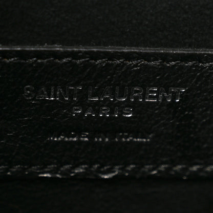 Saint Laurent Grain De Poudre Small Monogram Kate Satchel Black 5 of 11