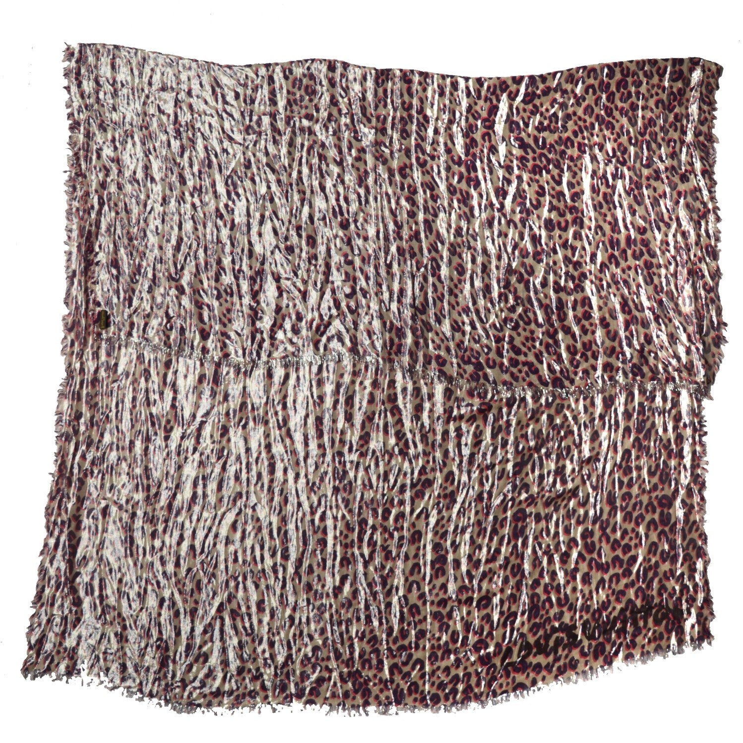 Louis Vuitton Cashmere Silk Leopard Disco Etole Stole 4 of 7