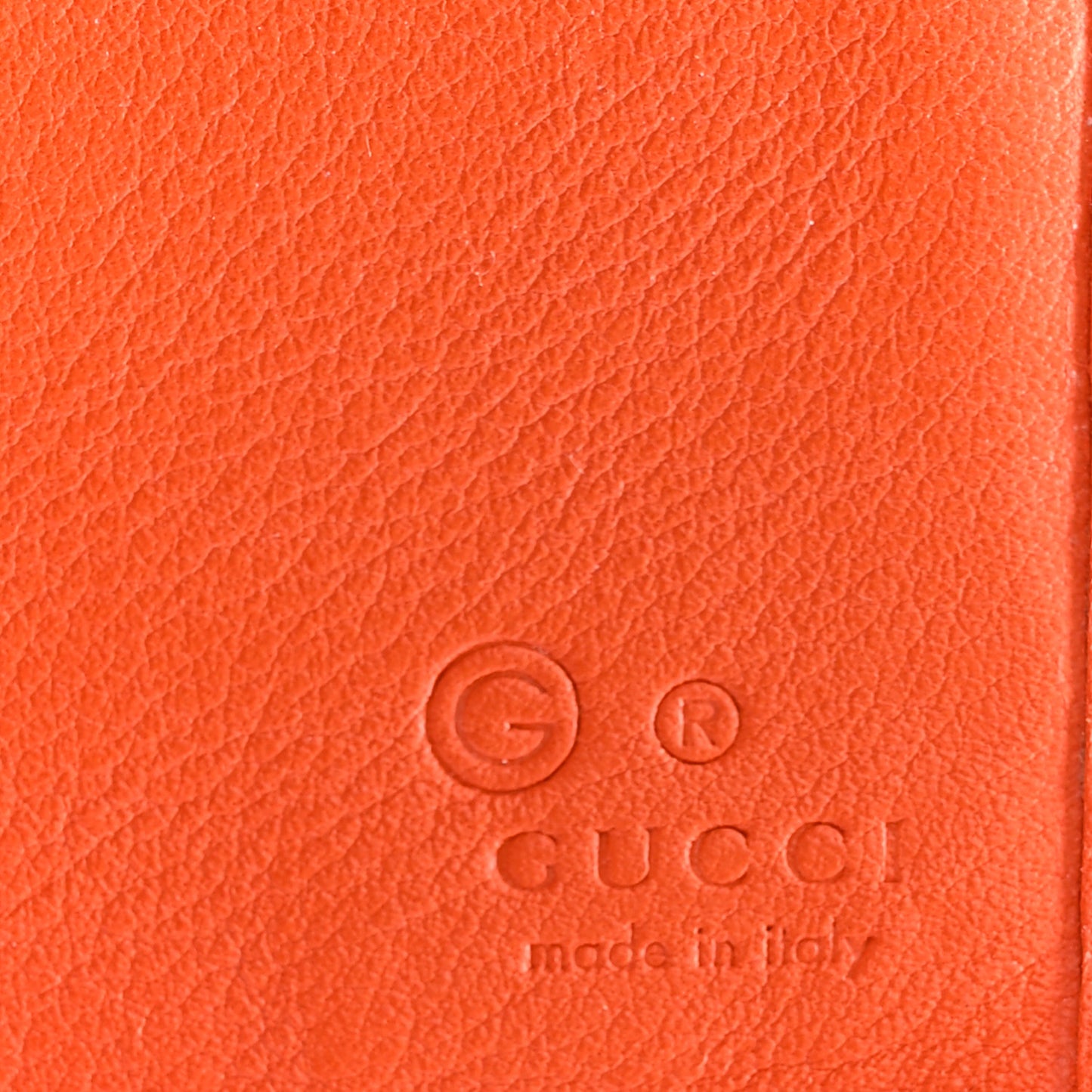 Soft Microguccissima Continental Wallet Sun Orange