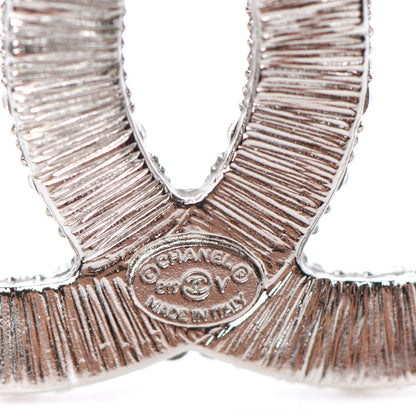 Chanel Crystal CC Brooch Silver 4 of 4