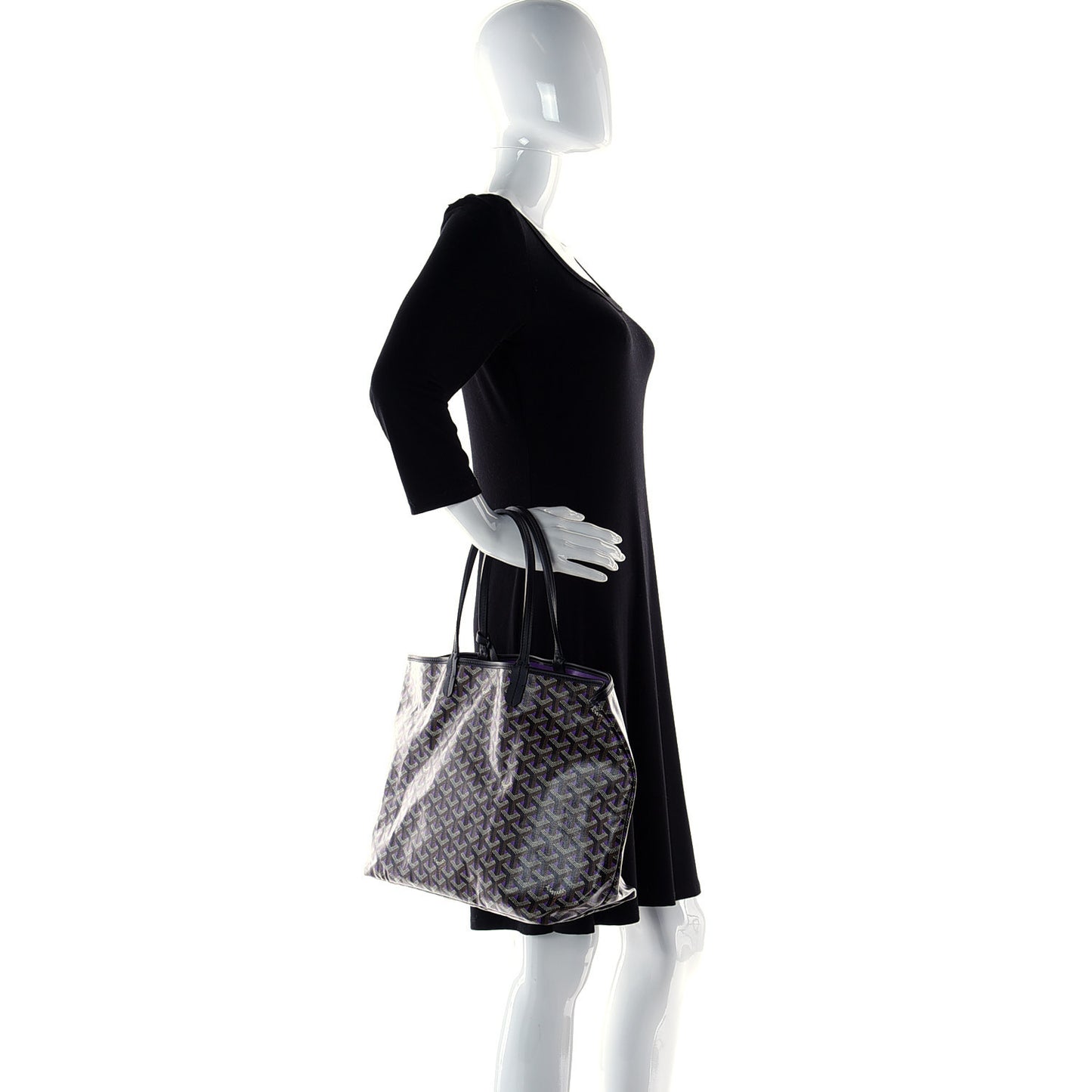 Goyardine Saint Louis Claire Voie PM Black Violet