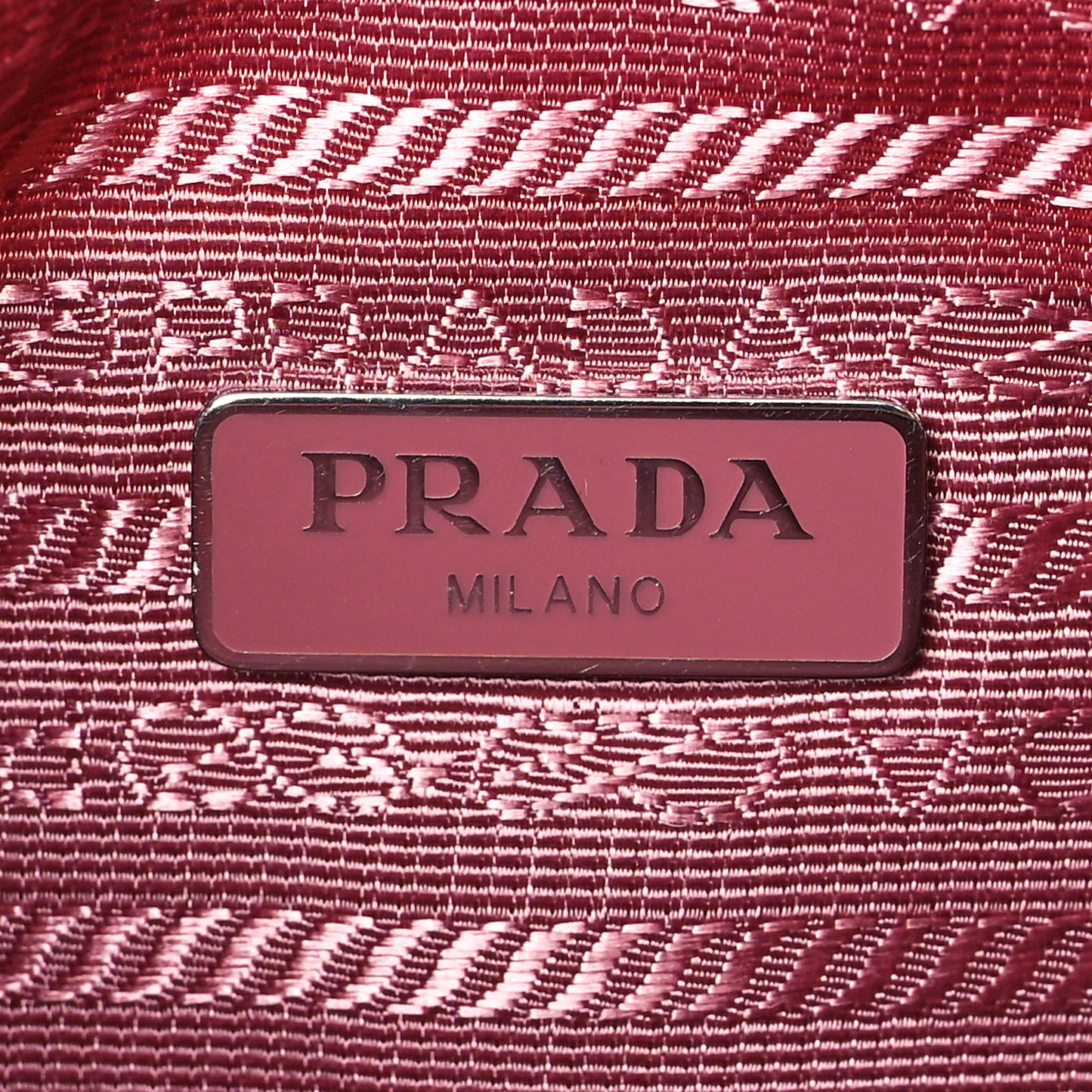 Tessuto Nylon Saffiano Mini Re-Edition 2000 Bag Rosa