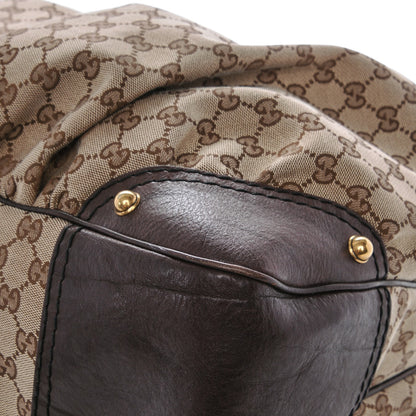 Gucci Monogram Large Jockey Hobo Dark Brown 13 of 13