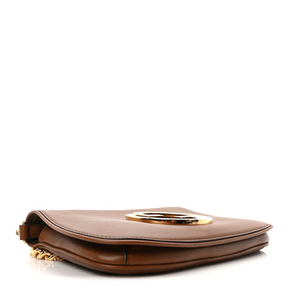 Gucci Roxy Calfskin Blondie Chain Shoulder Flap Bag Cuir 4 of 10
