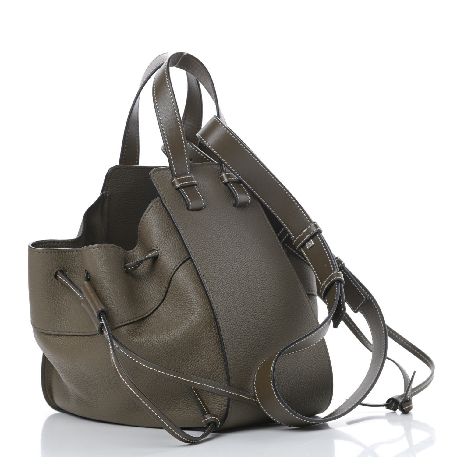 Loewe Calfskin Small Hammock Shoulder Bag Khaki Green 3 of 11
