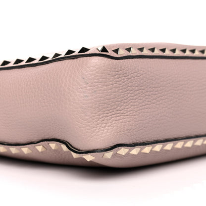 Valentino Garavani Pebbled Calfskin Small Rockstud Flip-Lock Messenger Bag Poudre 8 of 15
